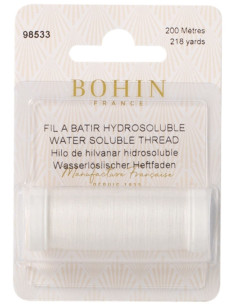 Fil à bâtir hydrosoluble Bohin
