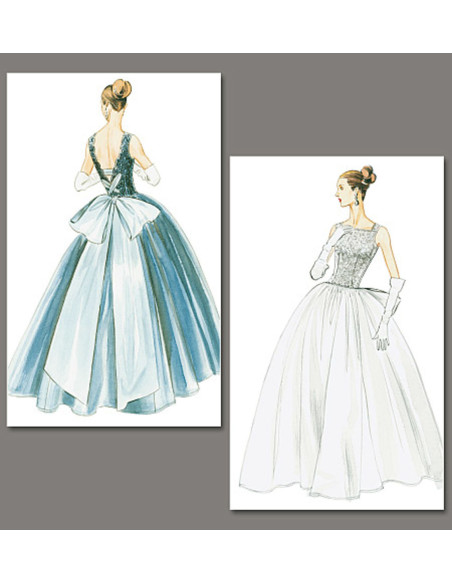 Patron de robe année 1956 - Vogue 8729