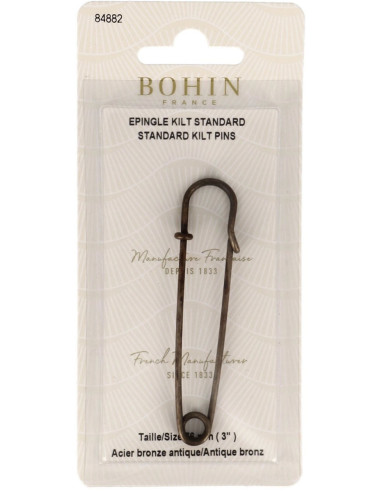 Epingle kilt 76 mm - Bronze antique Bohin