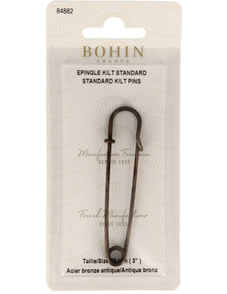 Epingle kilt 76 mm - Bronze antique Bohin