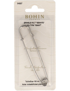 Epingle kilt géante 100 mm - Argent Bohin