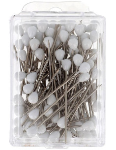 Boite de 100 houzeaux tapissier forme ronde blanche Bohin