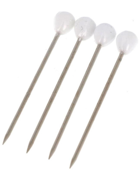 Boite de 100 houzeaux tapissier forme ronde blanche Bohin