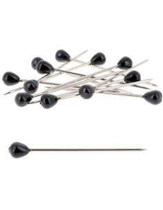 Boite de 100 houzeaux tapissier forme ronde noire Bohin 2