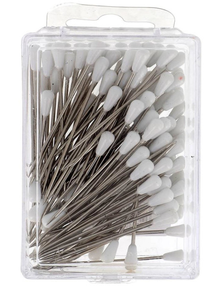Boite de 100 houzeaux tapissier forme poire blanche Bohin