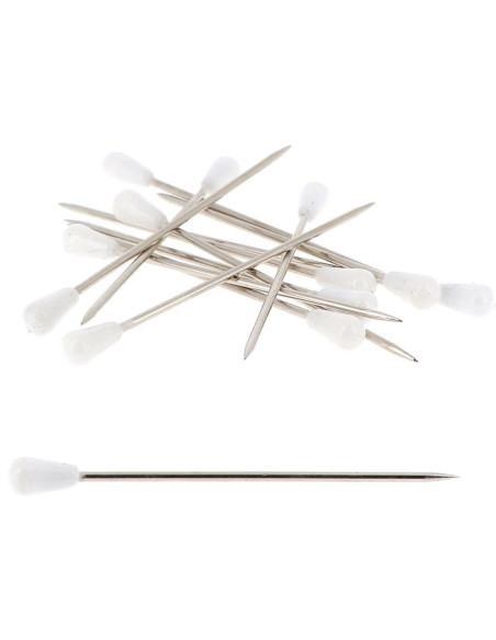 Boite de 100 houzeaux tapissier forme poire blanche Bohin