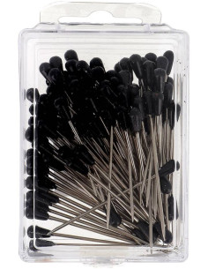 Boite de 100 houzeaux tapissier forme poire noire Bohin