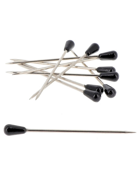 Boite de 100 houzeaux tapissier forme poire noire Bohin