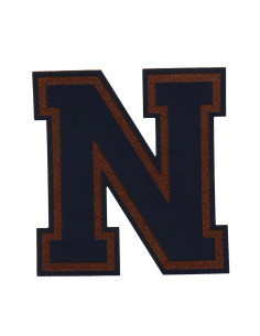 Motif extra fin lettre - N