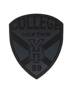 Motif extra fin blason college - Bleu marine