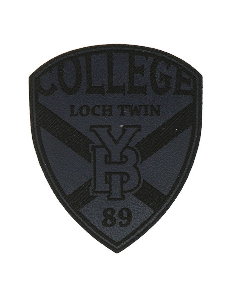 Motif extra fin blason college - Bleu marine