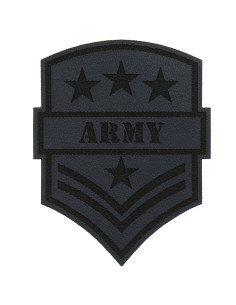Motif extra fin blason army - Bleu marine