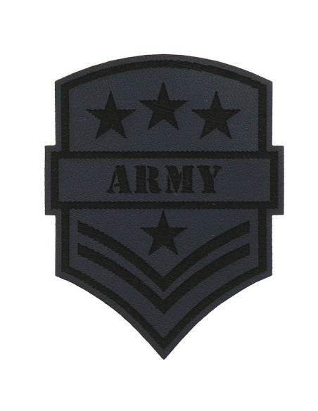 Motif extra fin blason army - Bleu marine