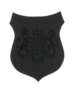 Motif extra fin blason dieu et mon droit - Gris
