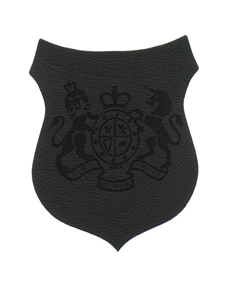 Motif extra fin blason dieu et mon droit - Gris