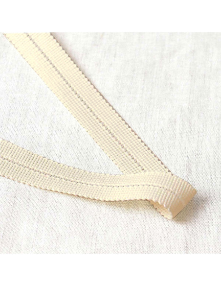 Tresse pré-pliée - Écru