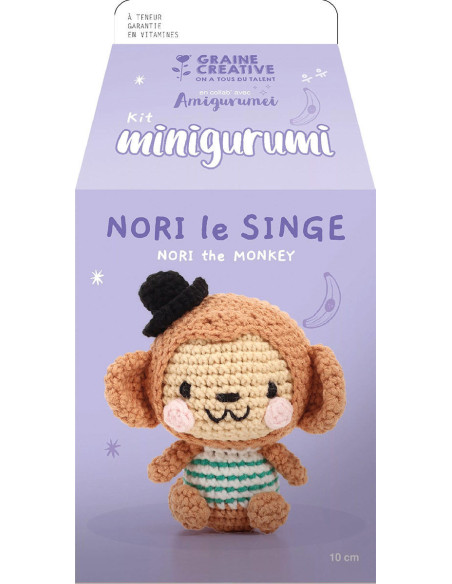Kit crochet minigurumi - Nori le singe