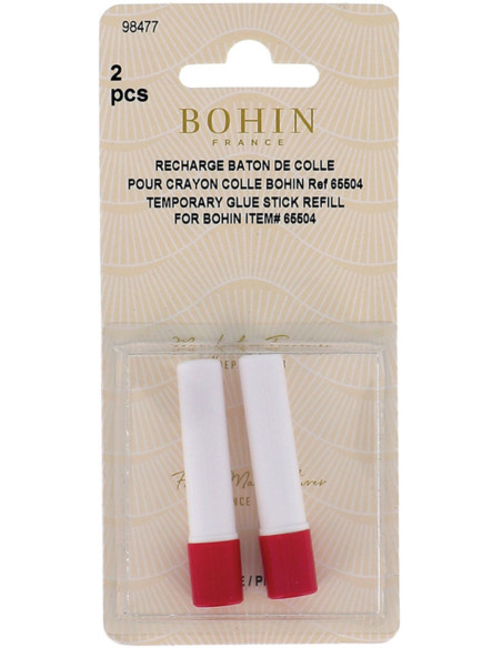 Set de 2 recharges crayon colle temporaire Bohin