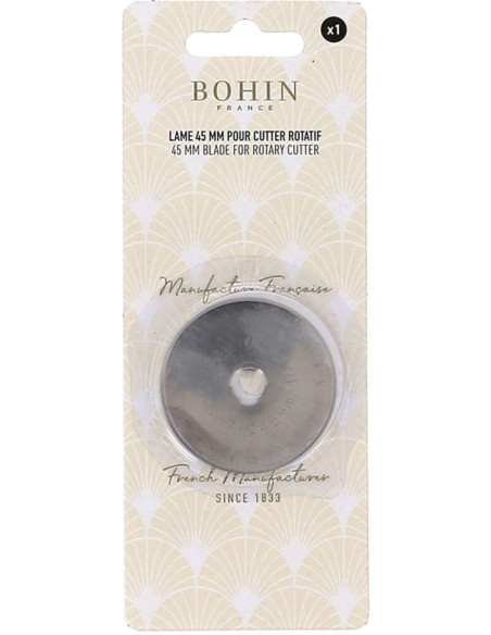 1 lame de rechange pour cutter rotatif Bohin - 45 mm