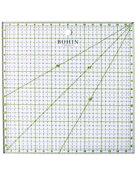 Règle patchwork Bohin 16 x 16 cm