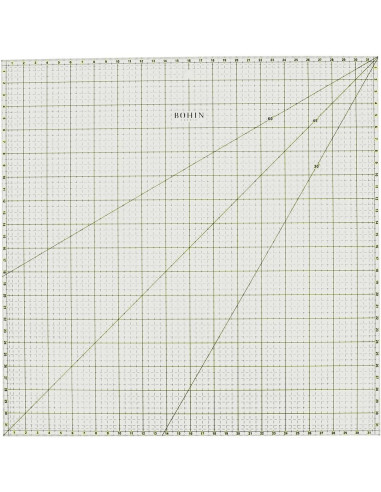 Règle patchwork carrée Bohin 32 x 32 cm