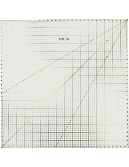 Règle patchwork carrée Bohin 32 x 32 cm