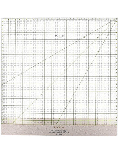 Règle patchwork carrée Bohin 32 x 32 cm