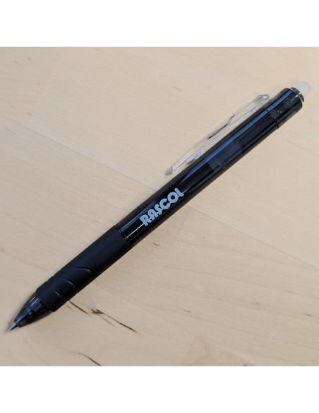 Stylo effaçable à la chaleur premium Rascol - Noir