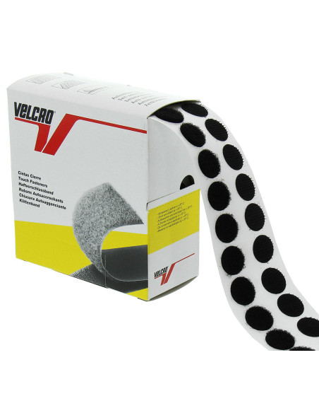 Boite de 200 pastilles VELCRO® Brand adhésives noires
