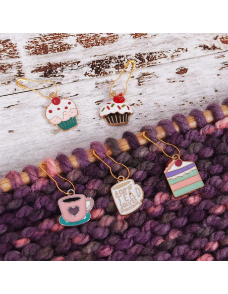 Set de 5 marqueurs de maille - Tea Time