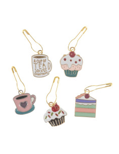 Set de 5 marqueurs de maille - Tea Time 2