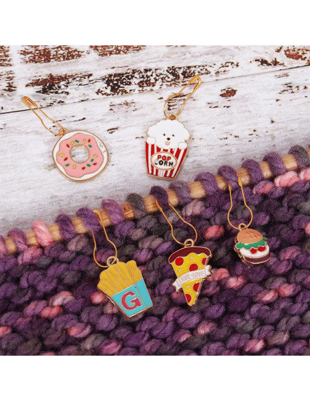 Set de 5 marqueurs de maille - Snacks