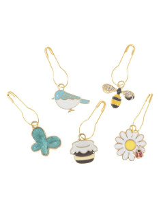 Set de 5 marqueurs de maille - Bee Happy 2