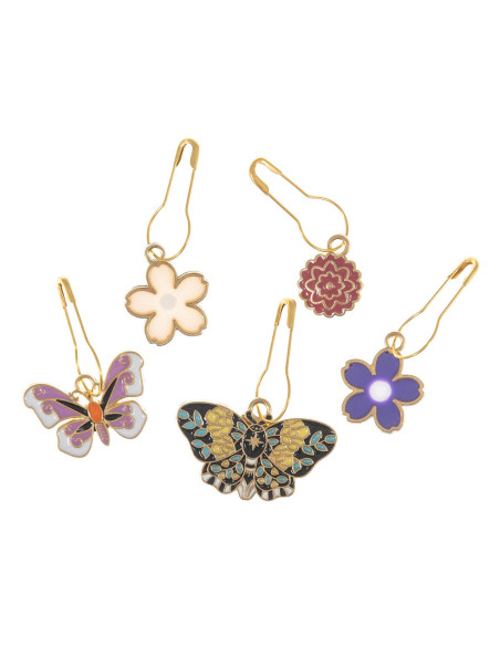 Set de 5 marqueurs de maille - Butterfly Garden