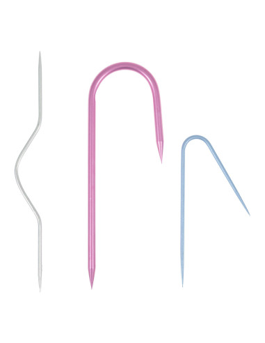 Set de 3 aiguilles pour torsades au tricot