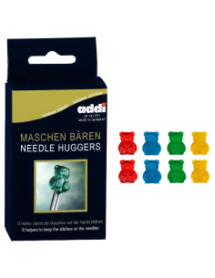 Set de 8 bouchons stoppeurs pour aiguilles à tricoter addi