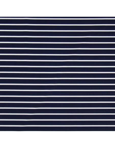 Tissu lycra maillot de bain - Marinière bleu et blanc