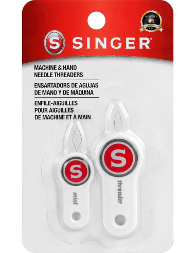 Set de 2 enfile-aiguilles pour aiguilles de machine et main Singer