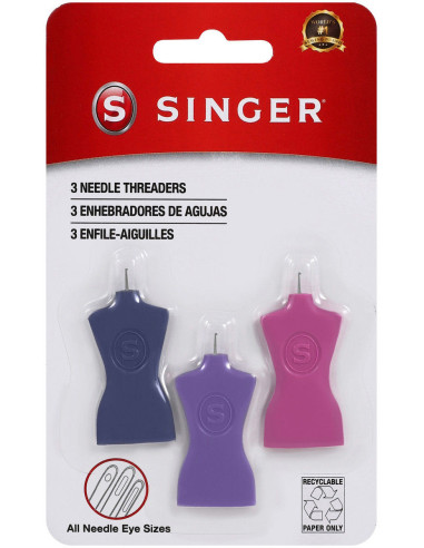 Set de 3 enfile aiguilles mannequin Singer