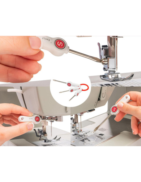 Jeu complet d´outils pour l´entretien de la machine à coudre Singer