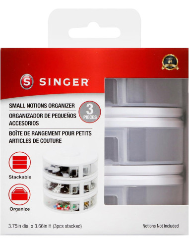 Boite de rangement pour petits articles de couture Singer