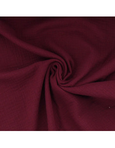 Tissu double gaze de coton - Purple
