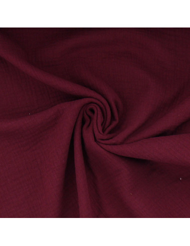 Tissu double gaze de coton - Purple