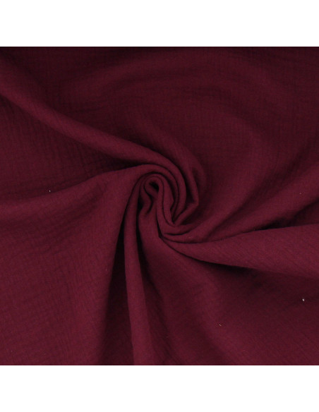 Tissu double gaze de coton - Purple