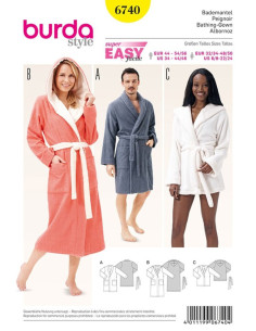 Patron de peignoir - Burda 6740