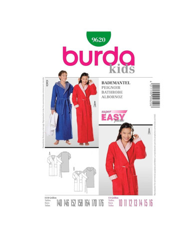 Patron de peignoir - Burda 9620