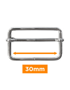 Boucle coulissante - Argent 30 mm