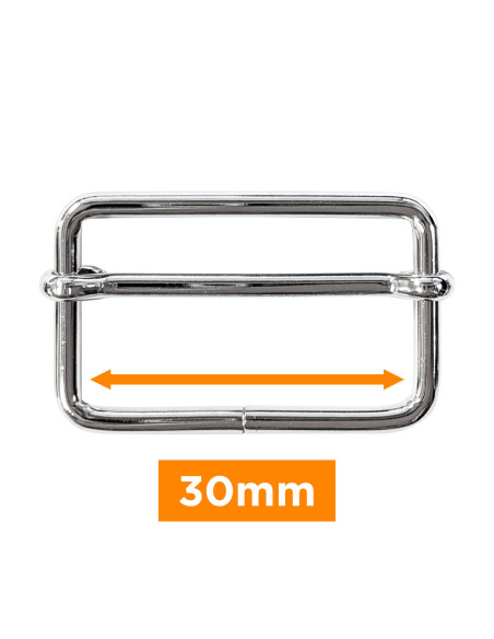Boucle coulissante - Argent 30 mm