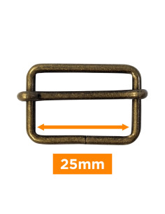 Boucle coulissante - Bronze 25 mm