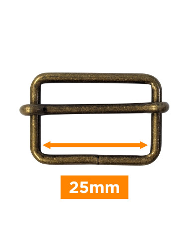 Boucle coulissante - Bronze 25 mm